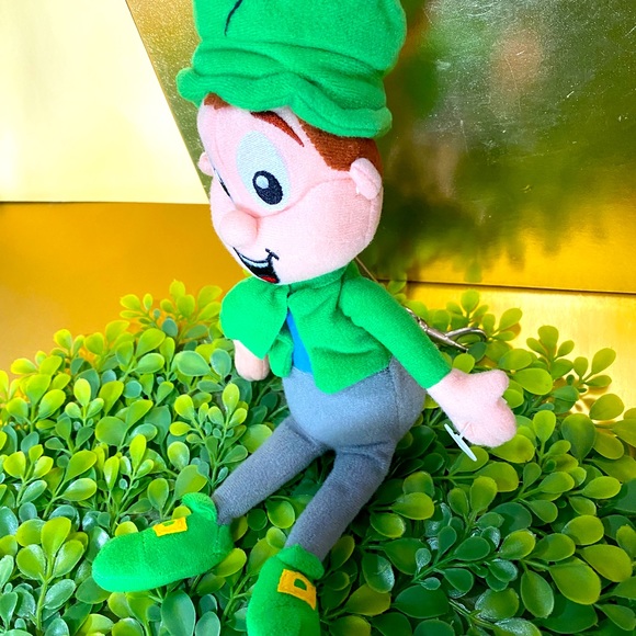 LEPRECHAUN CEREAL PALS NWOT VTG 2001 LUCKY CHARMS LEPRECHAUN PLUSH SHAMROCK HAT - Picture 2 of 12